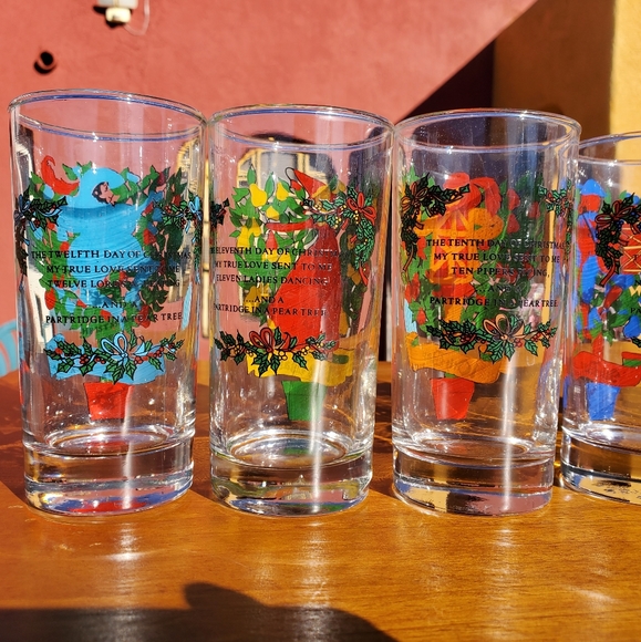 Anchor Hocking 12th Days of Christmas Glass Set - Picture 2 of 7